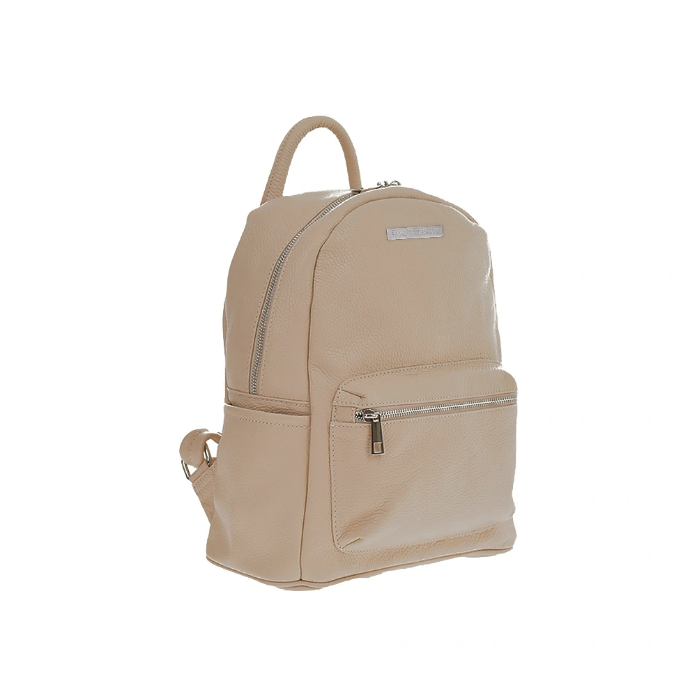 Rucsac dama din piele naturala Antonia Moretti AM1249, Grej, #2, Bagsy