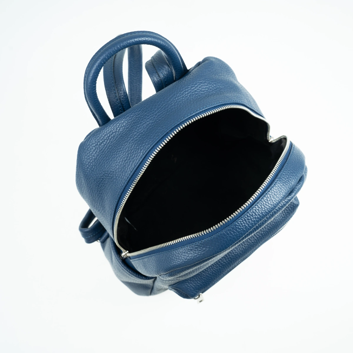 Rucsac dama din piele naturala Antonia Moretti AM1249, Albastru, #4, Bagsy