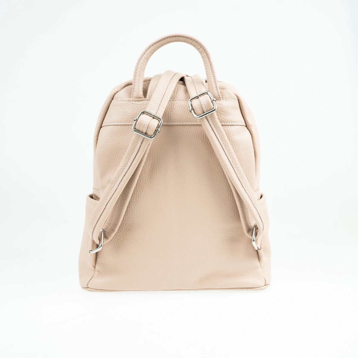 Rucsac dama din piele naturala Antonia Moretti AM1249, Roz prafuit, #3, Bagsy