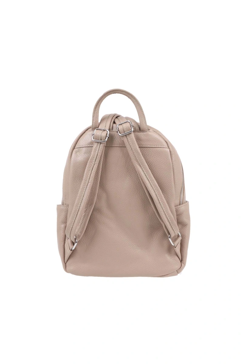 Rucsac dama din piele naturala Antonia Moretti AM1240, Grej, #3, Bagsy