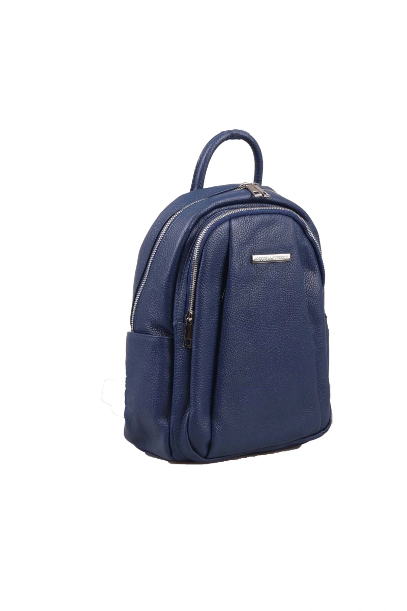 Rucsac dama din piele naturala Antonia Moretti AM1240, Albastru, #2, Bagsy