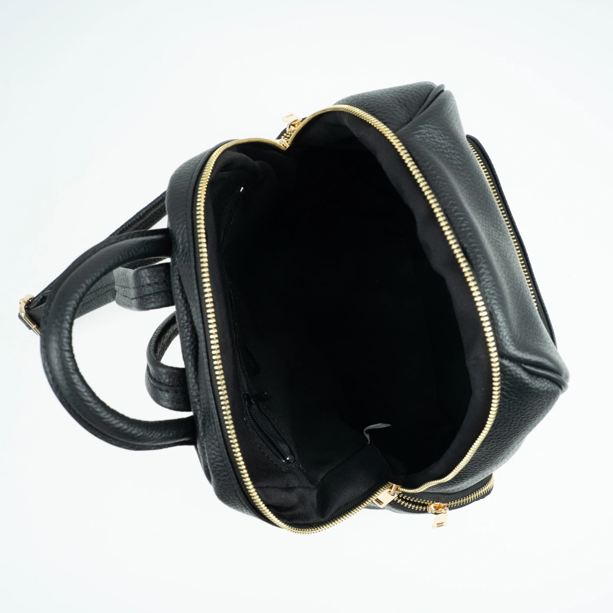 Rucsac dama din piele naturala Antonia Moretti AM1589, Negru, #4, Bagsy