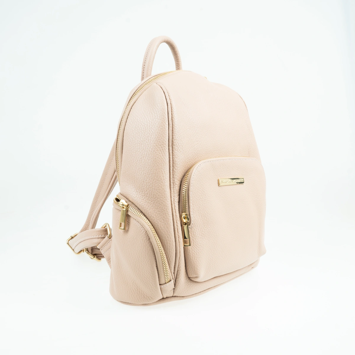 Rucsac dama din piele naturala Antonia Moretti AM1589, Roz prafuit, #3, Bagsy