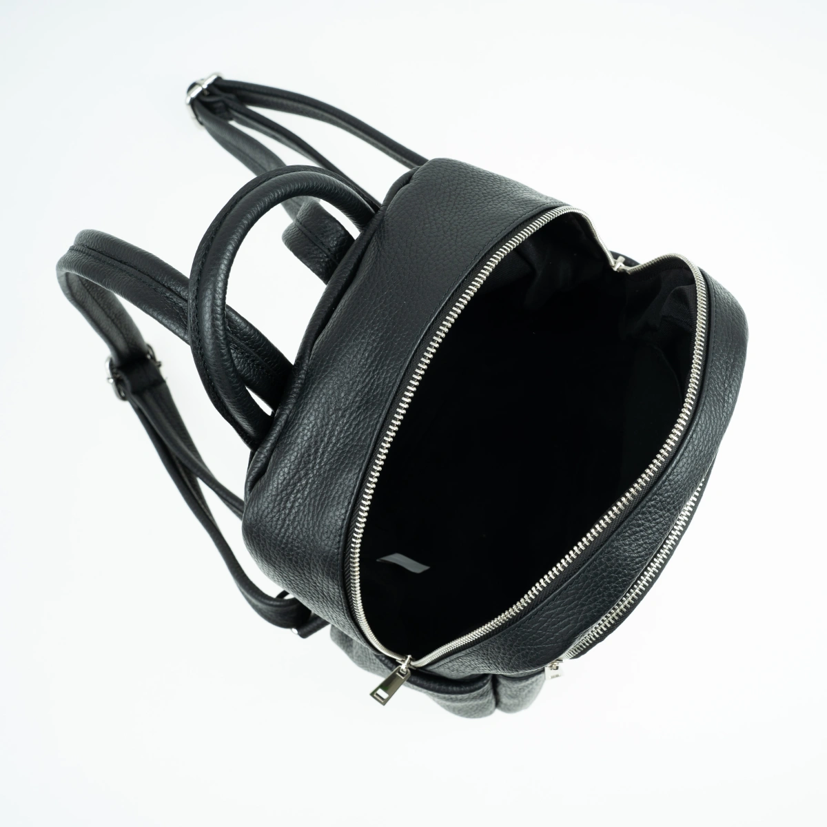 Rucsac dama din piele naturala Antonia Moretti AM1660, Negru, #4, Bagsy