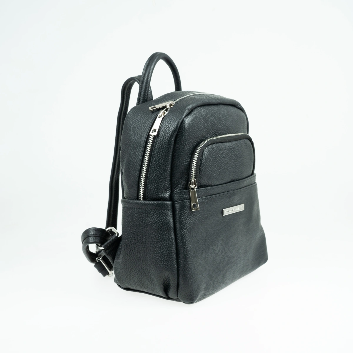 Rucsac dama din piele naturala Antonia Moretti AM1660, Negru, #2, Bagsy