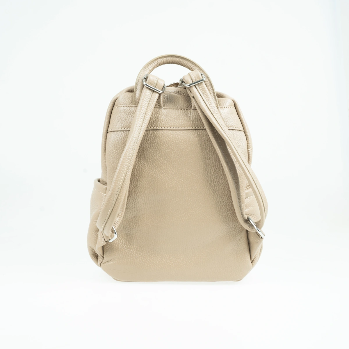 Rucsac dama din piele naturala Antonia Moretti AM1660, Grej, #3, Bagsy