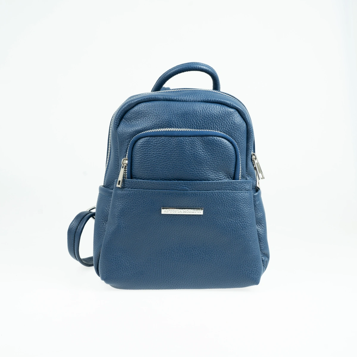 Rucsac dama din piele naturala Antonia Moretti AM1660, Albastru, #1, Bagsy