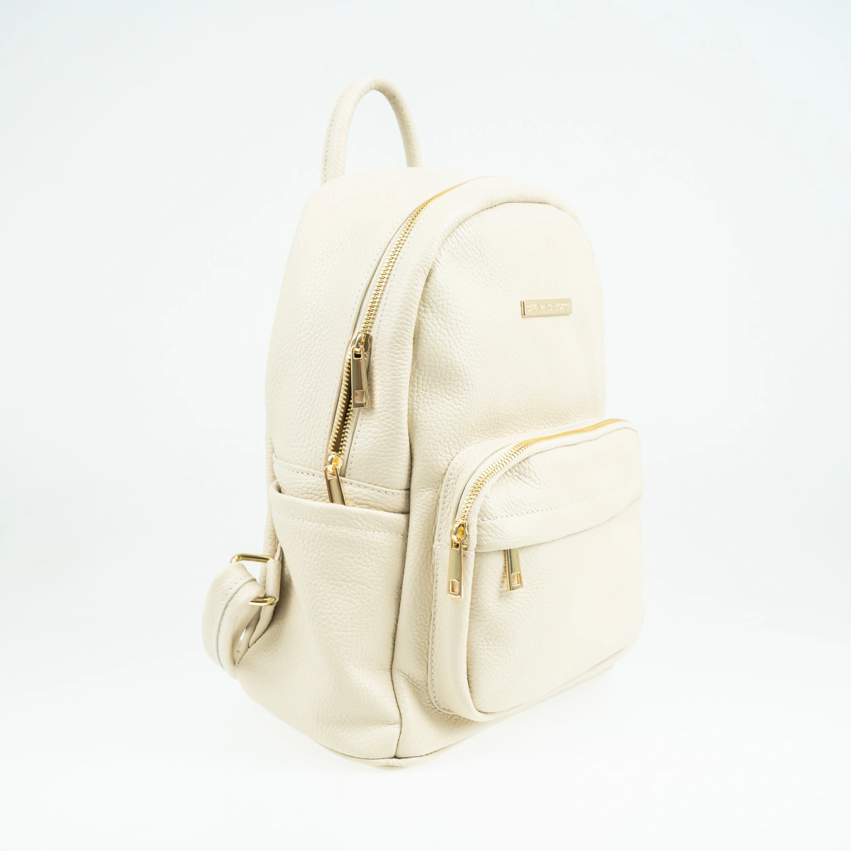 Rucsac dama din piele naturala Chiara Canotti CC1659, Bej, #2, Bagsy