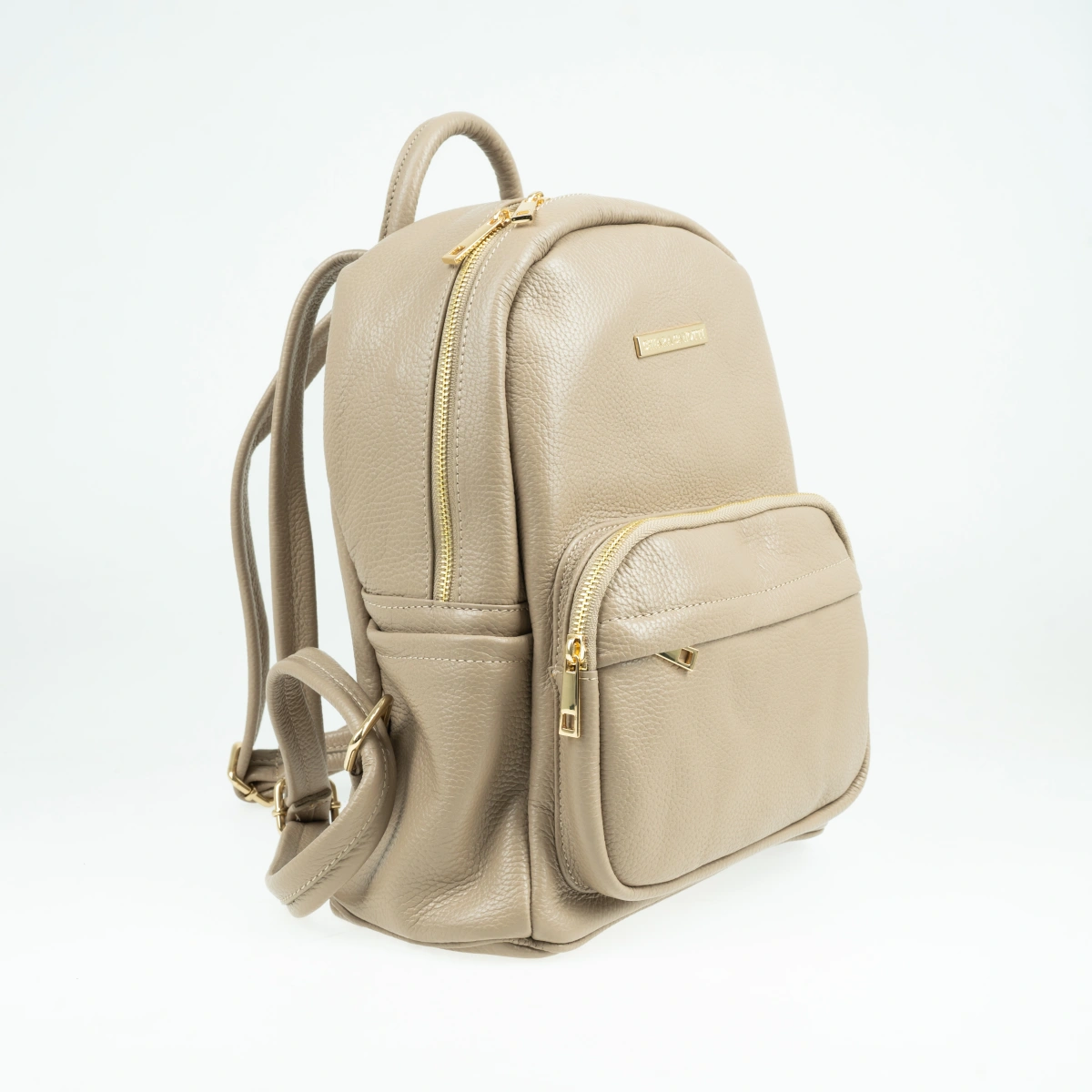 Rucsac dama din piele naturala Chiara Canotti CC1659, Grej, #2, Bagsy