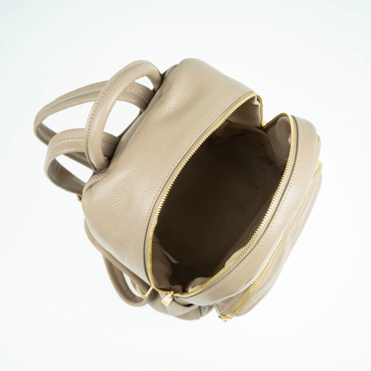 Rucsac dama din piele naturala Chiara Canotti CC1659, Grej, #4, Bagsy