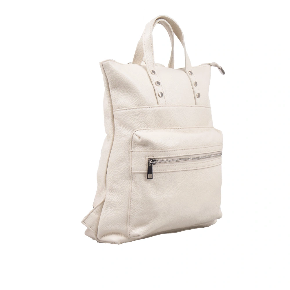 Rucsac dama din piele naturala Chiara Canotti CC1641, Bej, #3, Bagsy