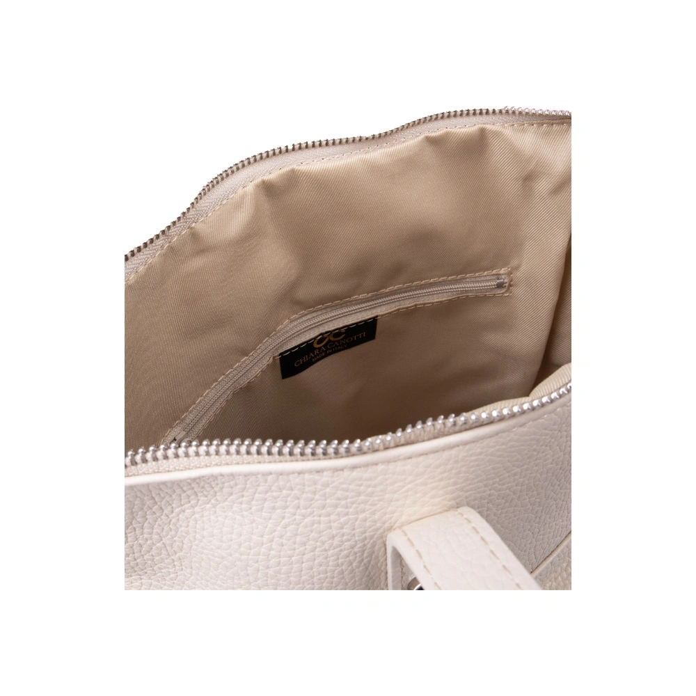 Rucsac dama din piele naturala Chiara Canotti CC1641, Bej, #4, Bagsy