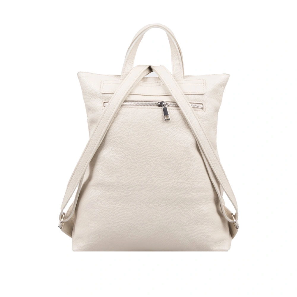 Rucsac dama din piele naturala Chiara Canotti CC1641, Bej, #2, Bagsy