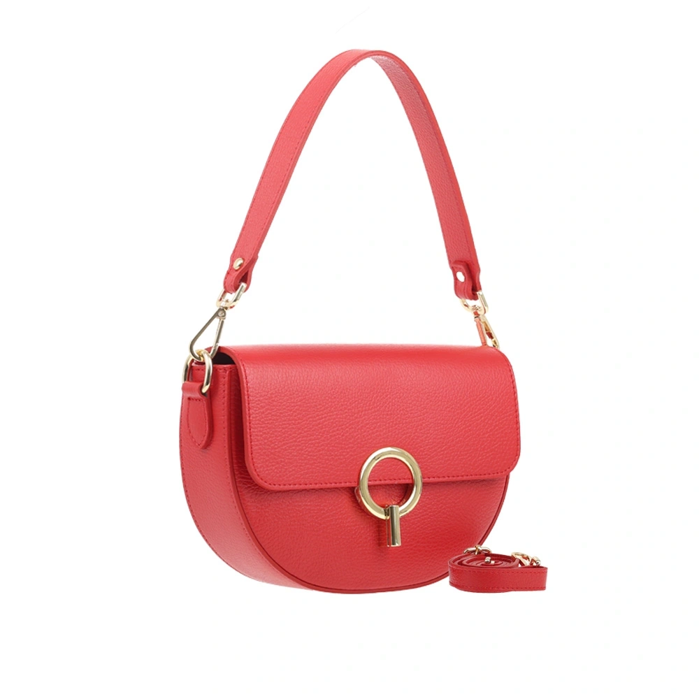 Geanta de umar din piele naturala Chiara Canotti CC1550, Rosu, #2, Bagsy