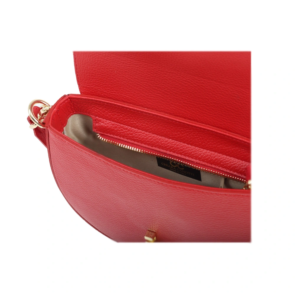 Geanta de umar din piele naturala Chiara Canotti CC1550, Rosu, #4, Bagsy