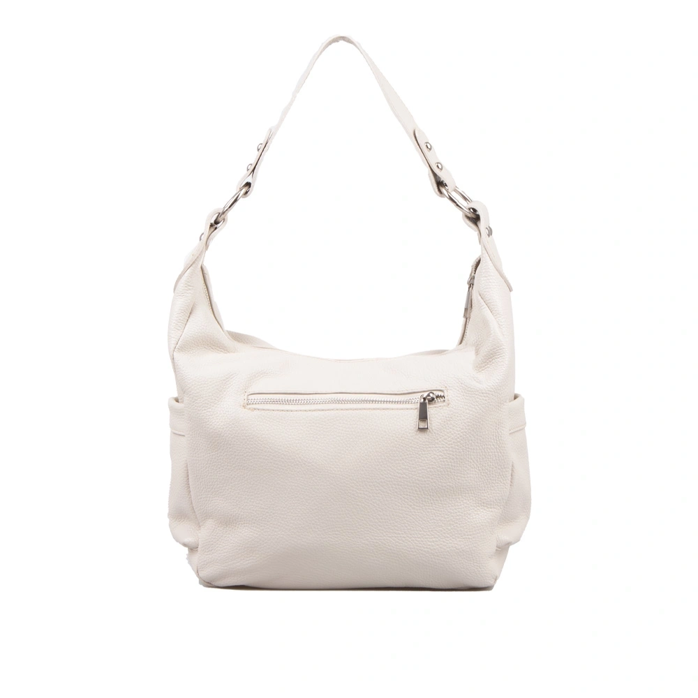 Geanta de umar din piele naturala Chiara Canotti CC1575, Bej, #2, Bagsy