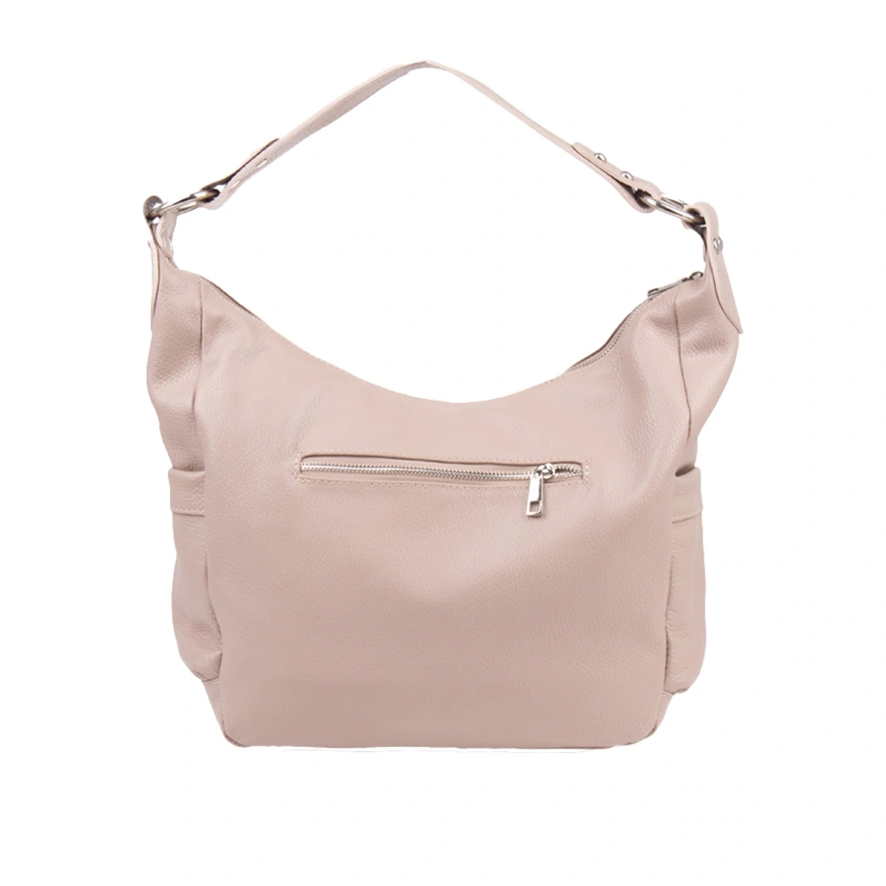 Geanta de umar din piele naturala Chiara Canotti CC1575, Roz prafuit, #2, Bagsy