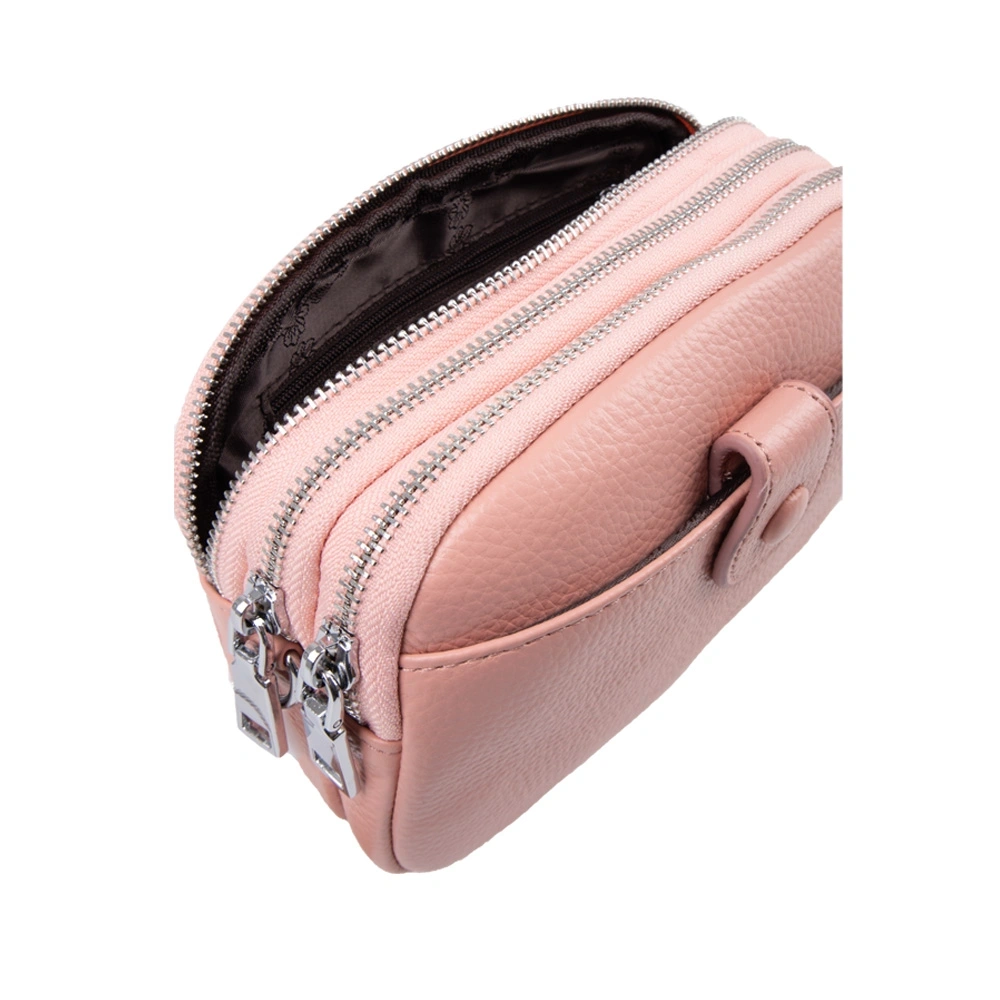 Geanta de umar din piele naturala Antonia Moretti AM1689, Roz prafuit, #4, Bagsy