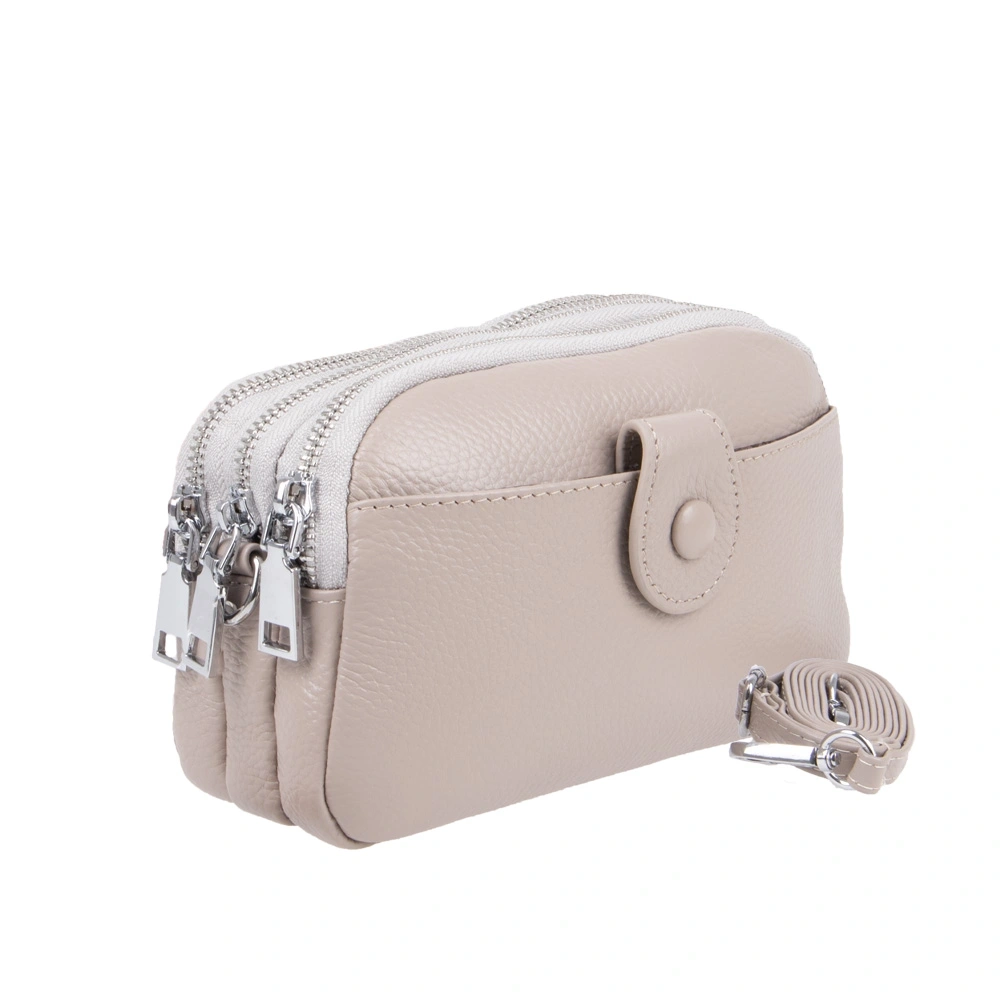 Geanta de umar din piele naturala Antonia Moretti AM1689, Grej, Nr. 3, Bagsy