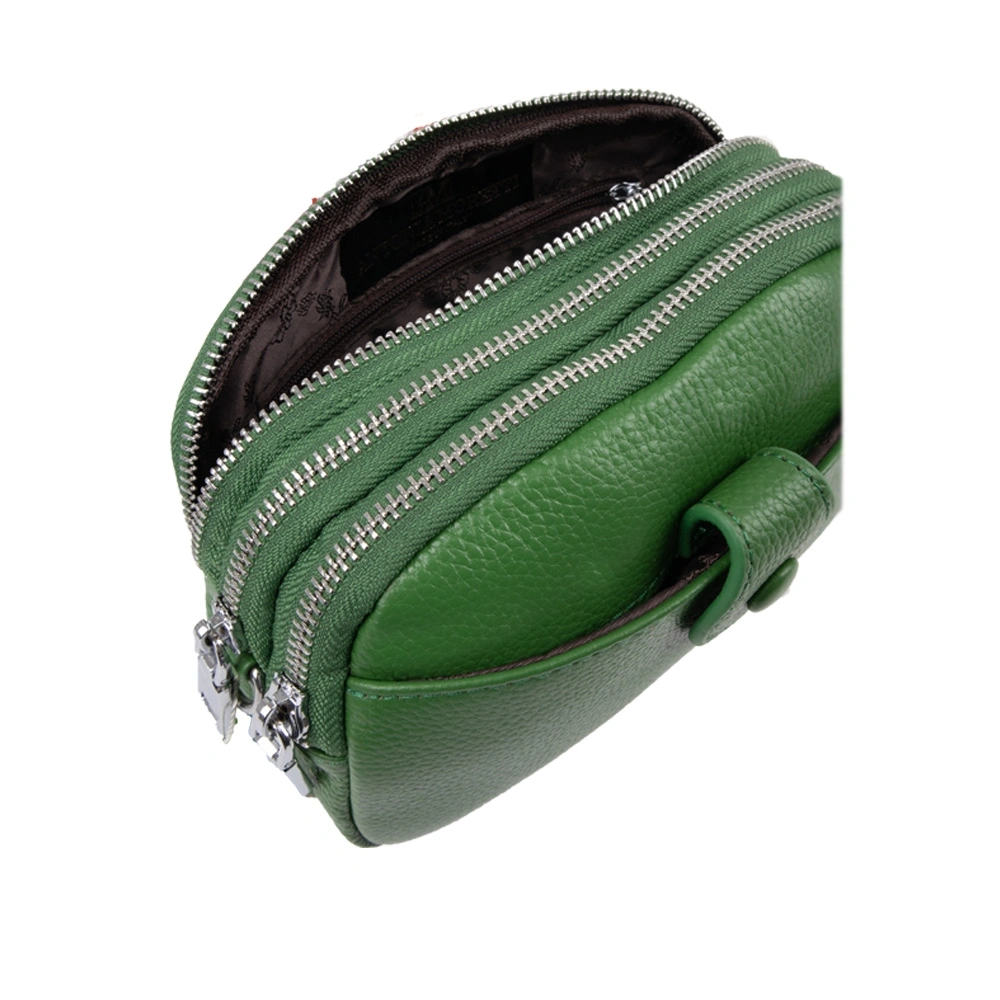 Geanta de umar din piele naturala Antonia Moretti AM1689, Verde, #4, Bagsy