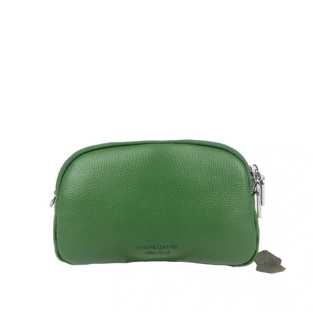 Geanta de umar din piele naturala Antonia Moretti AM1689, Verde, #2, Bagsy