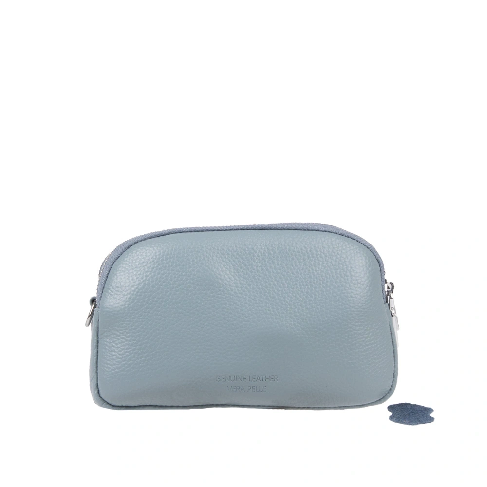 Geanta de umar din piele naturala Antonia Moretti AM1689, Bleu, Nr. 2, Bagsy