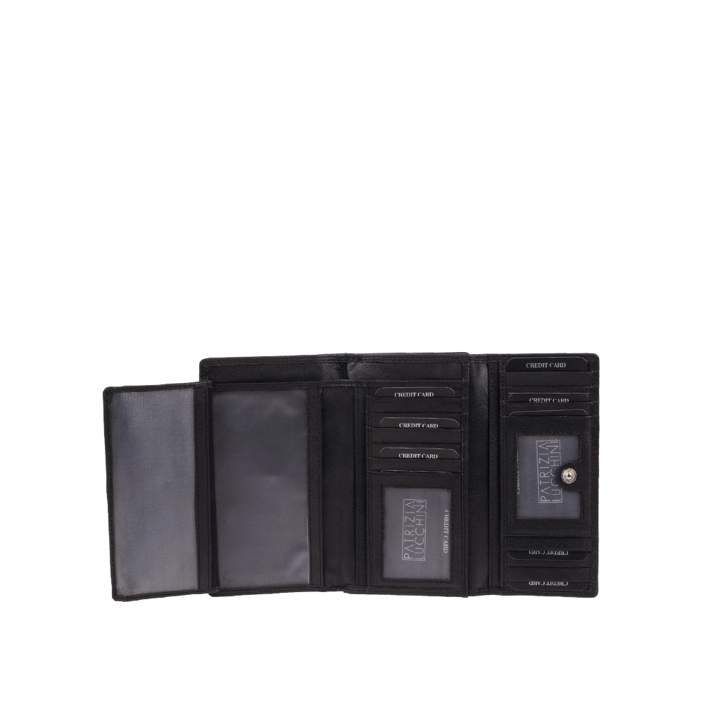 Portofel dama din piele naturala Patrizia Lucchini PL1670, Negru, #5, Bagsy