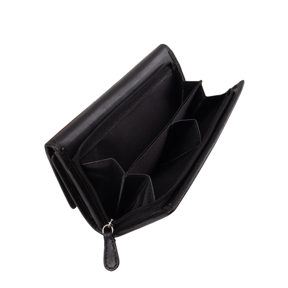 Portofel dama din piele naturala Patrizia Lucchini PL1670, Negru, #7, Bagsy