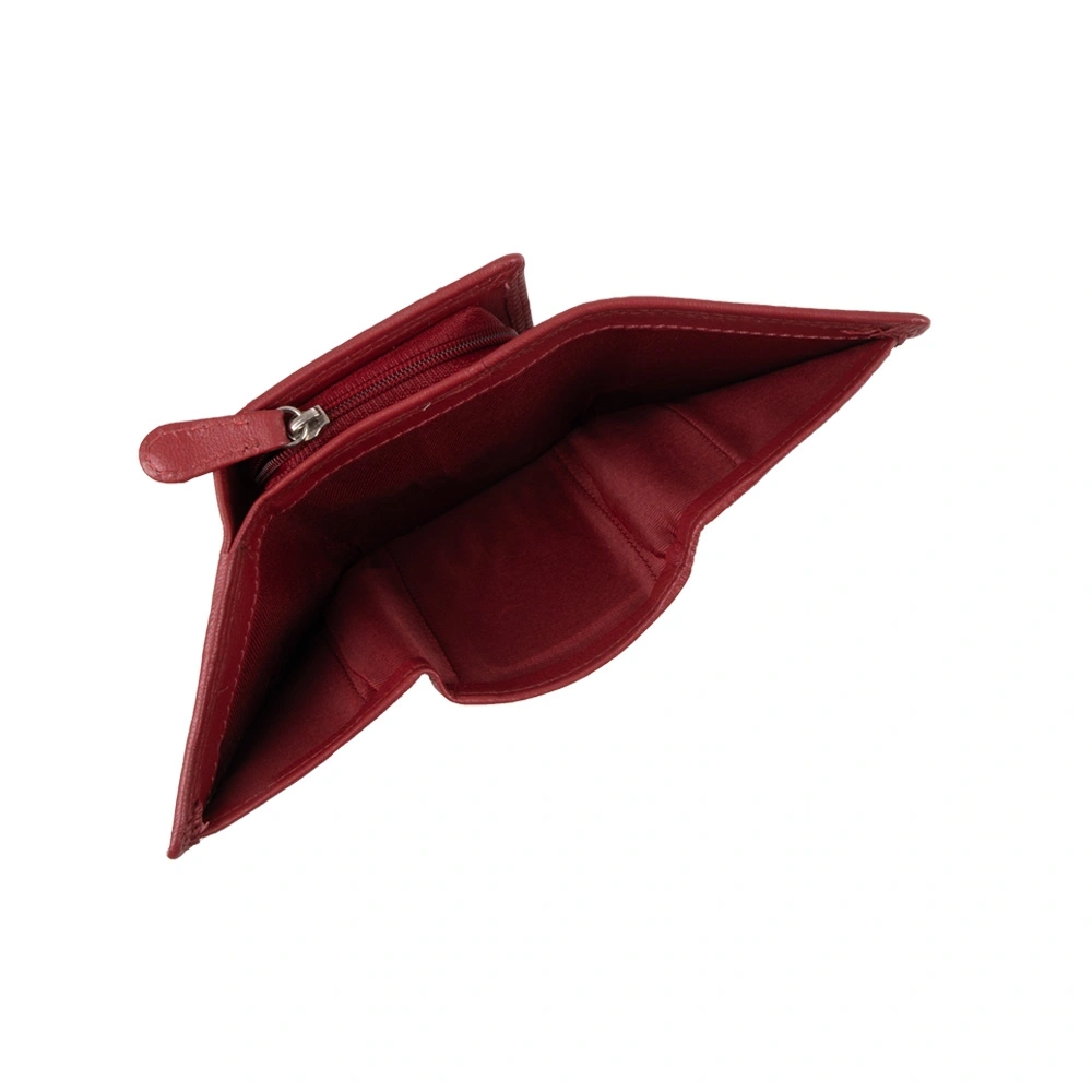 Portofel dama din piele naturala Antonia Moretti AM1671, Rosu, #6, Bagsy