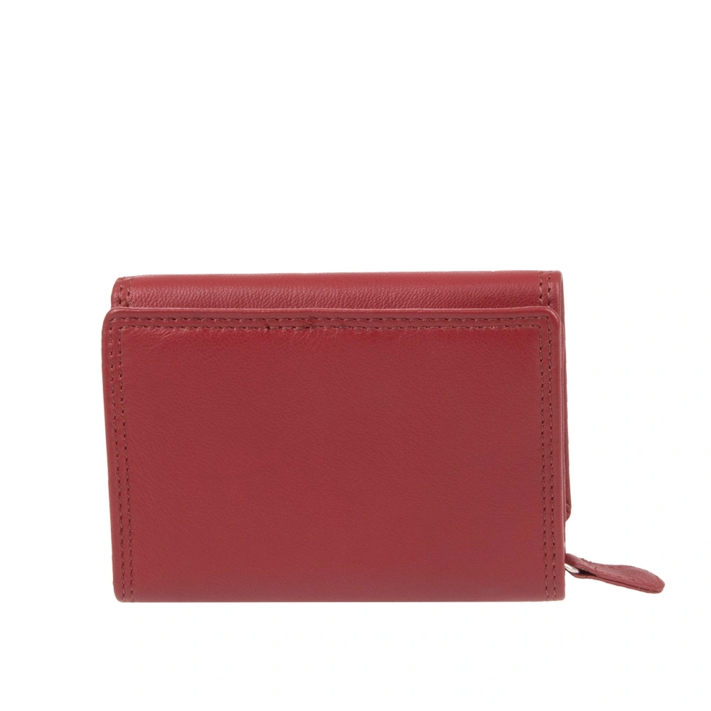 Portofel dama din piele naturala Antonia Moretti AM1671, Rosu, #2, Bagsy