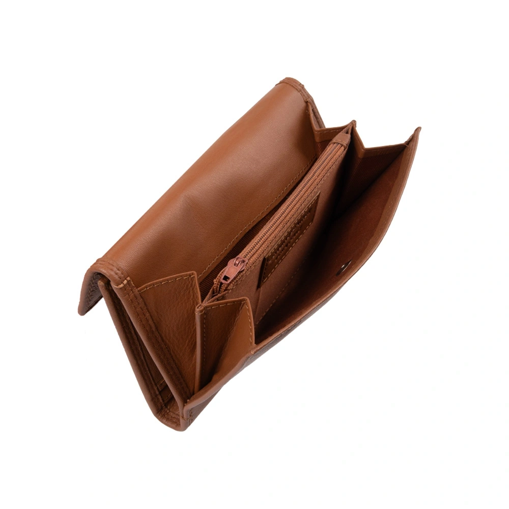 Portofel dama din piele naturala Chiara Canotti CC1673, Cognac, #8, Bagsy