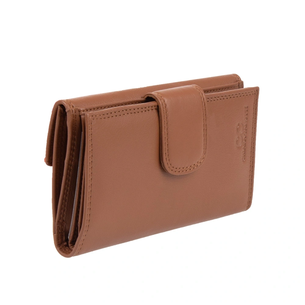 Portofel dama din piele naturala Chiara Canotti CC1673, Cognac, #4, Bagsy