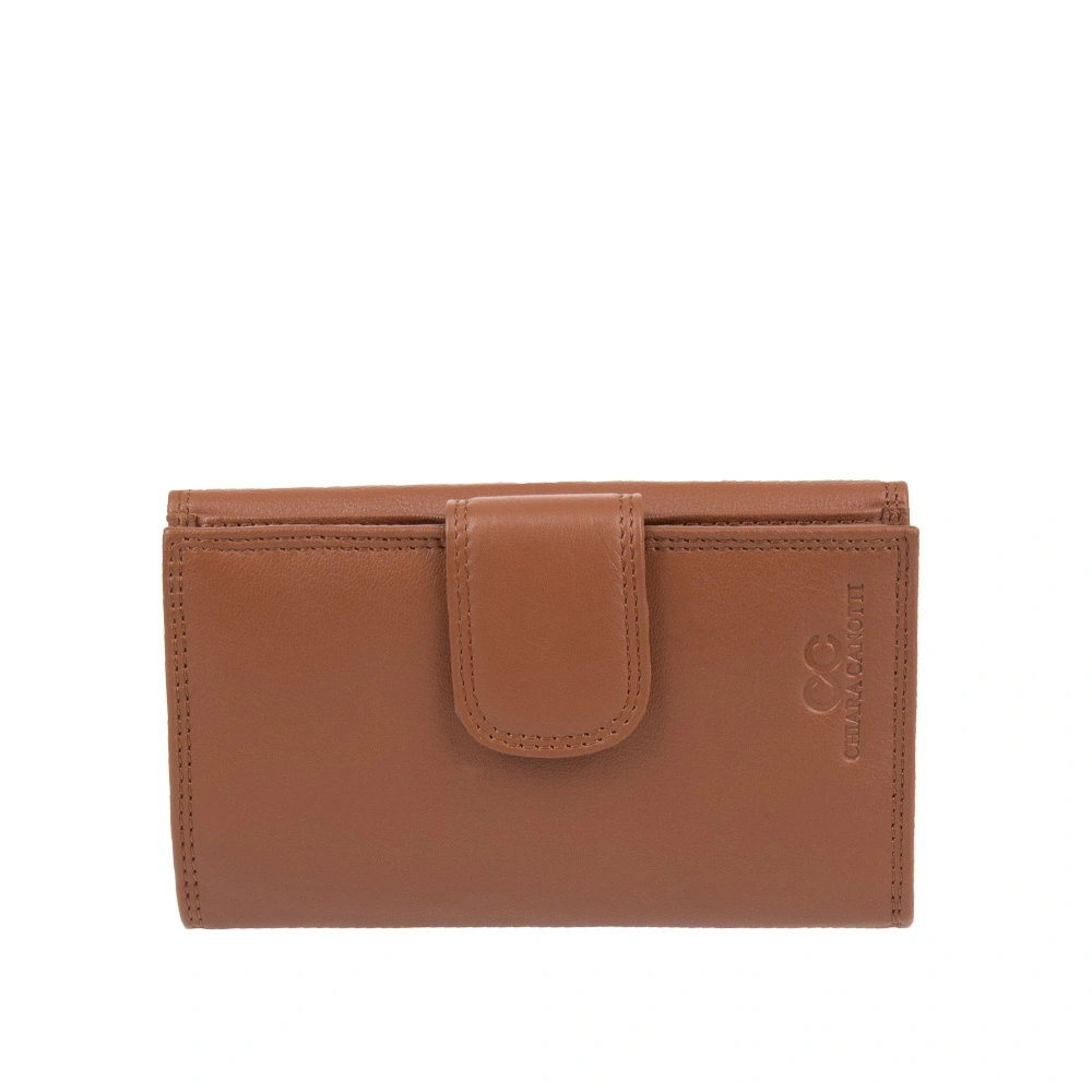 Portofel dama din piele naturala Chiara Canotti CC1673, Cognac, #2, Bagsy