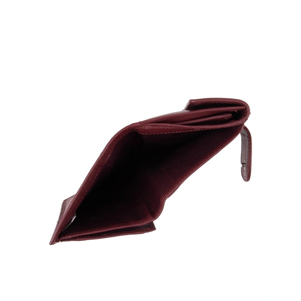 Portofel dama din piele naturala Chiara Canotti CC1673, Visiniu, #5, Bagsy