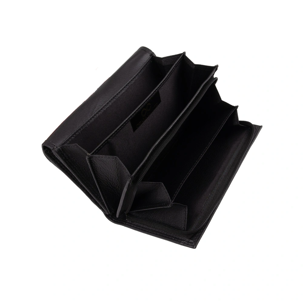 Portofel dama din piele naturala Chiara Canotti CC1674, Negru, #7, Bagsy