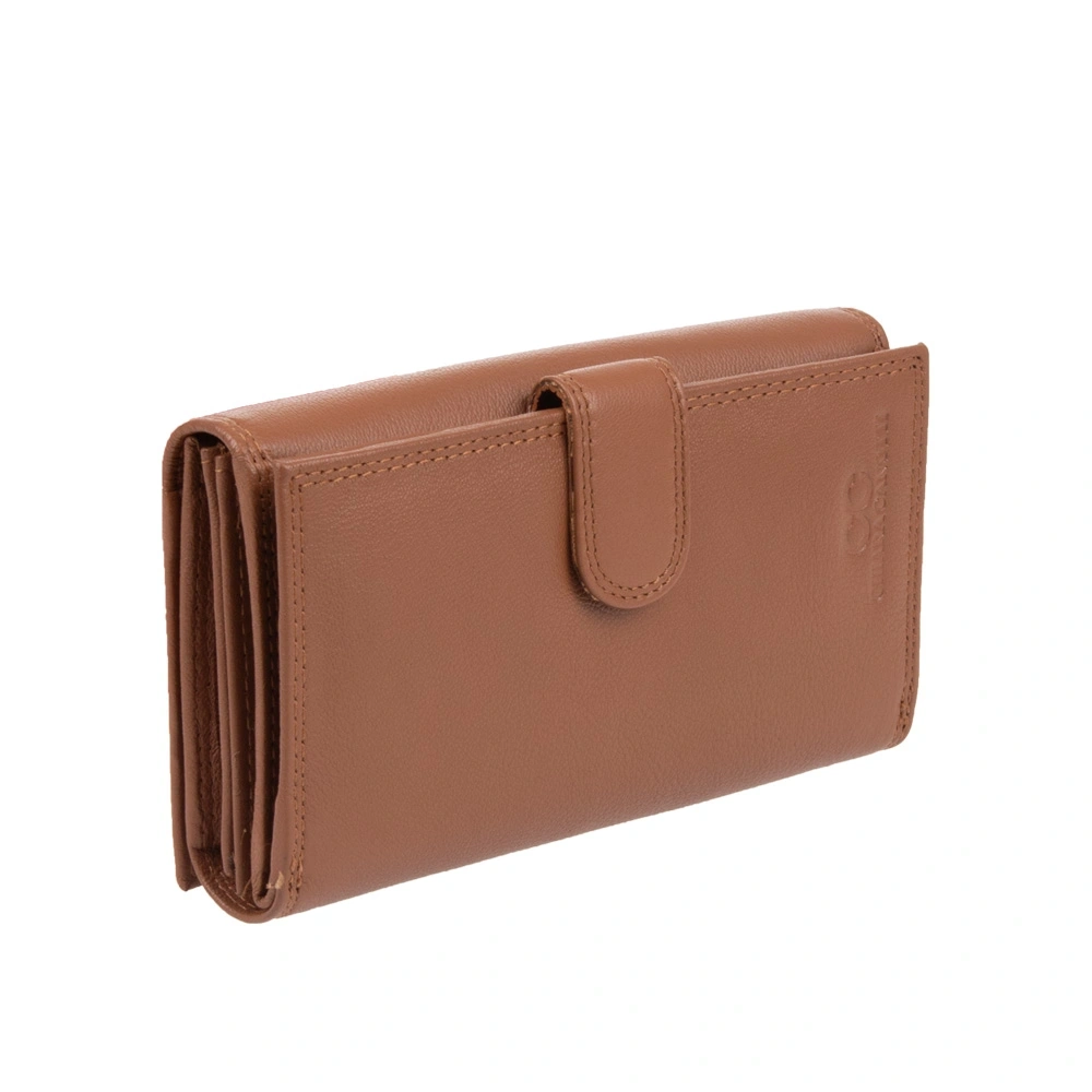 Portofel dama din piele naturala Chiara Canotti CC1674, Cognac, #4, Bagsy