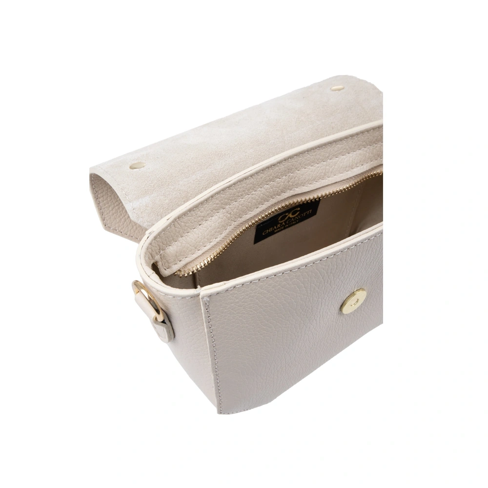 Geanta de umar din piele naturala Chiara Canotti CC1691, Bej, Nr. 5, Bagsy