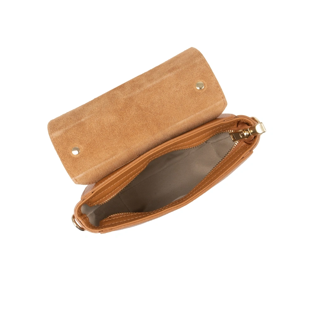 Geanta de umar din piele naturala Chiara Canotti CC1691, Cognac, #4, Bagsy