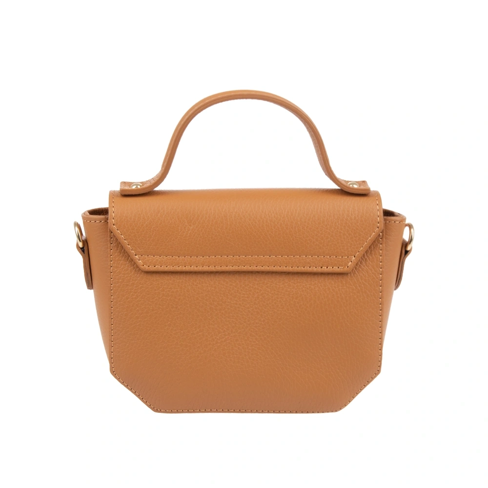 Geanta de umar din piele naturala Chiara Canotti CC1691, Cognac, #3, Bagsy