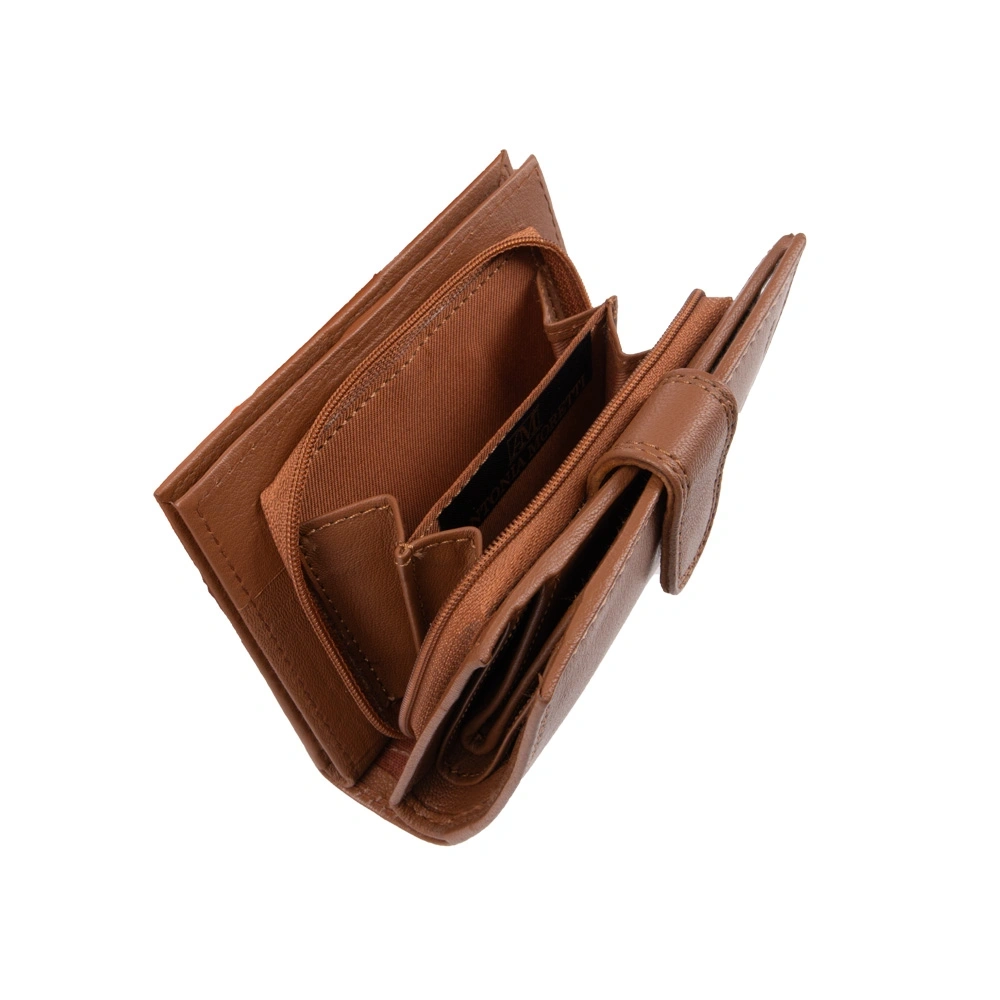 Portofel dama din piele naturala Antonia Moretti AM1692, Cognac, #8, Bagsy