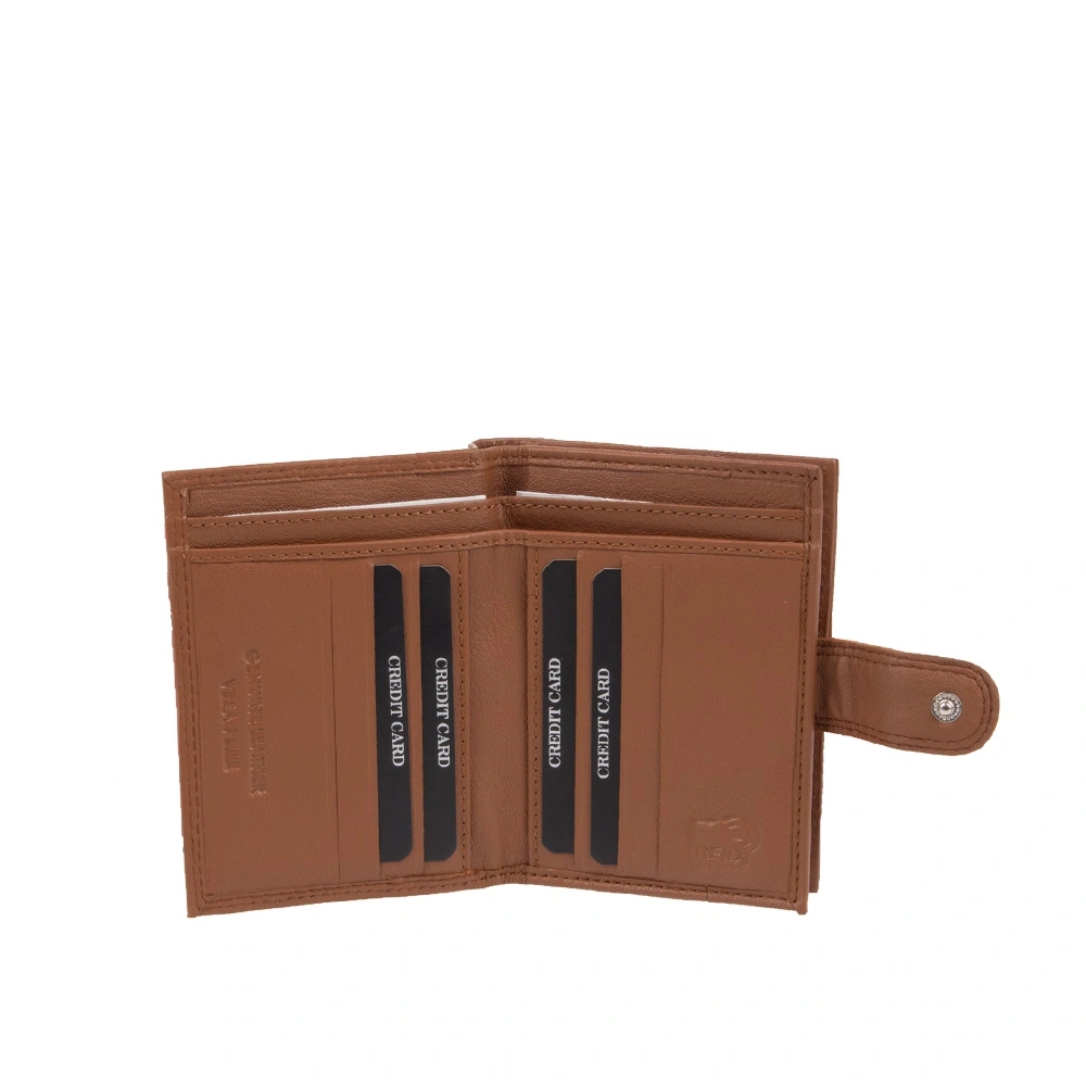 Portofel dama din piele naturala Antonia Moretti AM1692, Cognac, #5, Bagsy