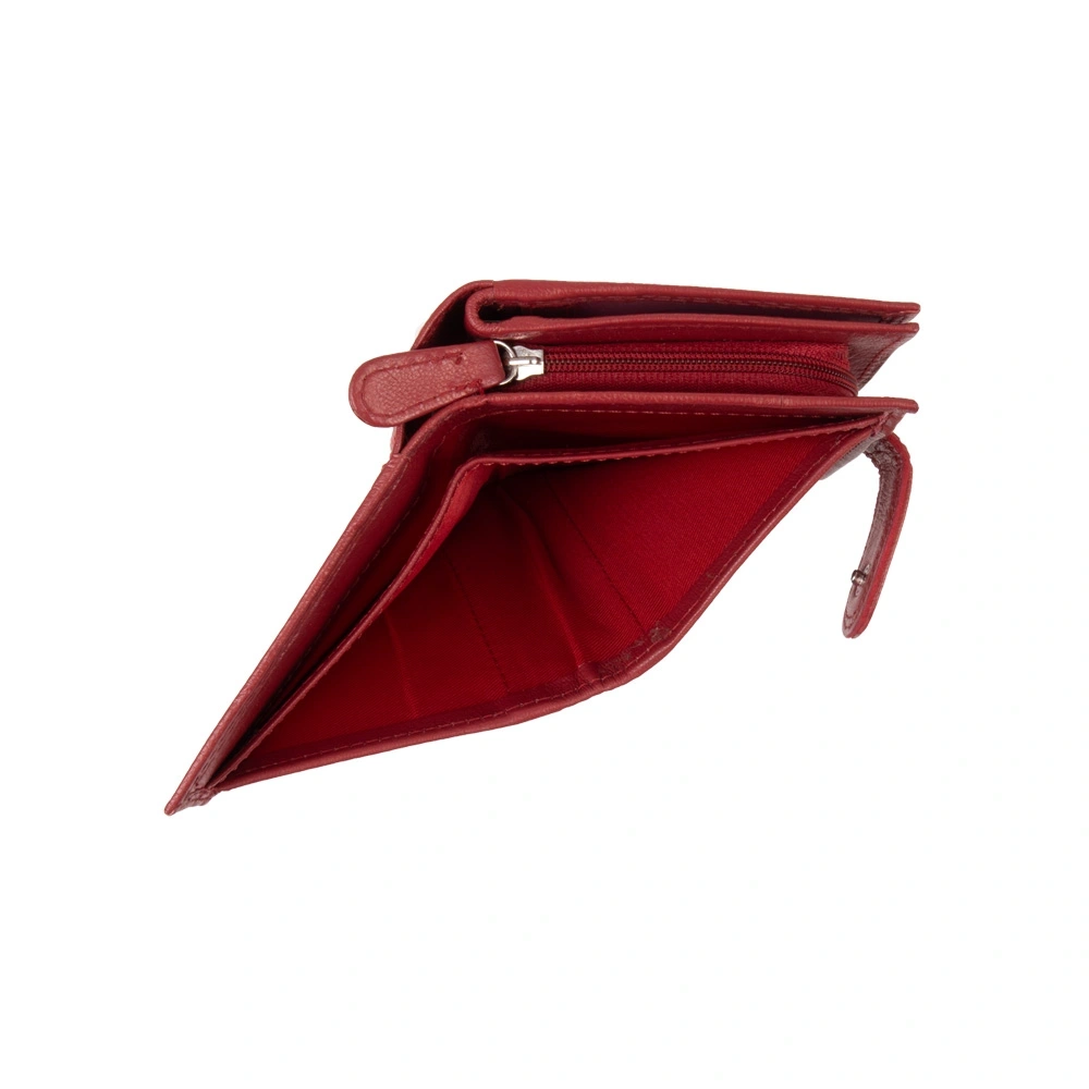 Portofel dama din piele naturala Antonia Moretti AM1692, Rosu, #8, Bagsy