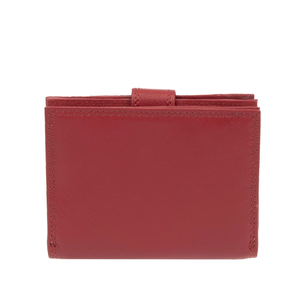 Portofel dama din piele naturala Antonia Moretti AM1692, Rosu, #3, Bagsy