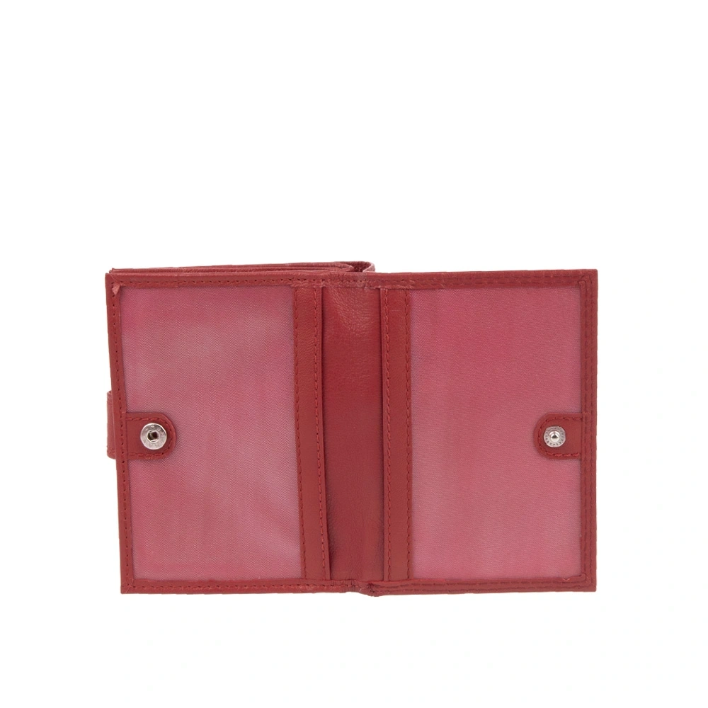 Portofel dama din piele naturala Antonia Moretti AM1692, Rosu, #7, Bagsy