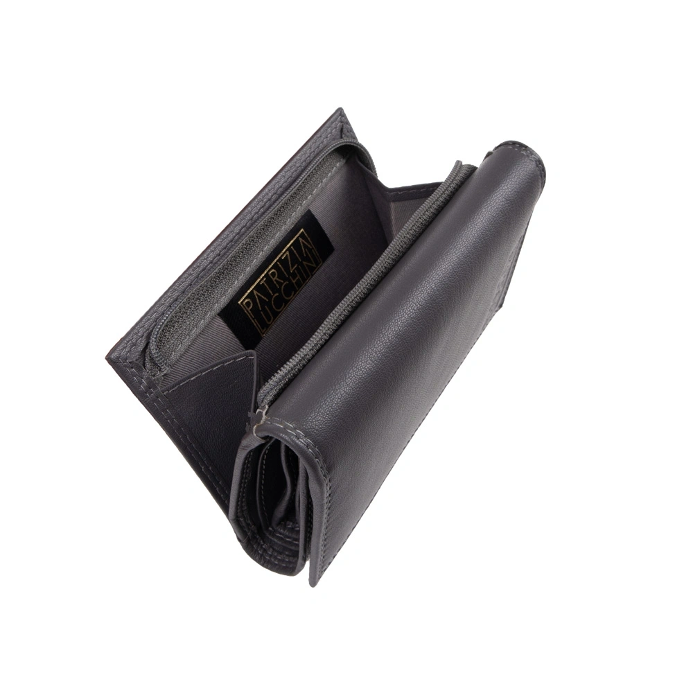 Portofel dama din piele naturala Patrizia Lucchini PL1695, Gri, #7, Bagsy