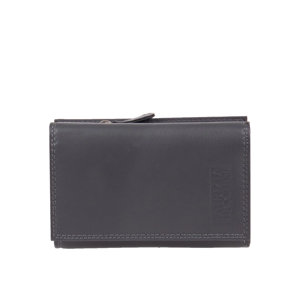 Portofel dama din piele naturala Patrizia Lucchini PL1695, Gri, #2, Bagsy