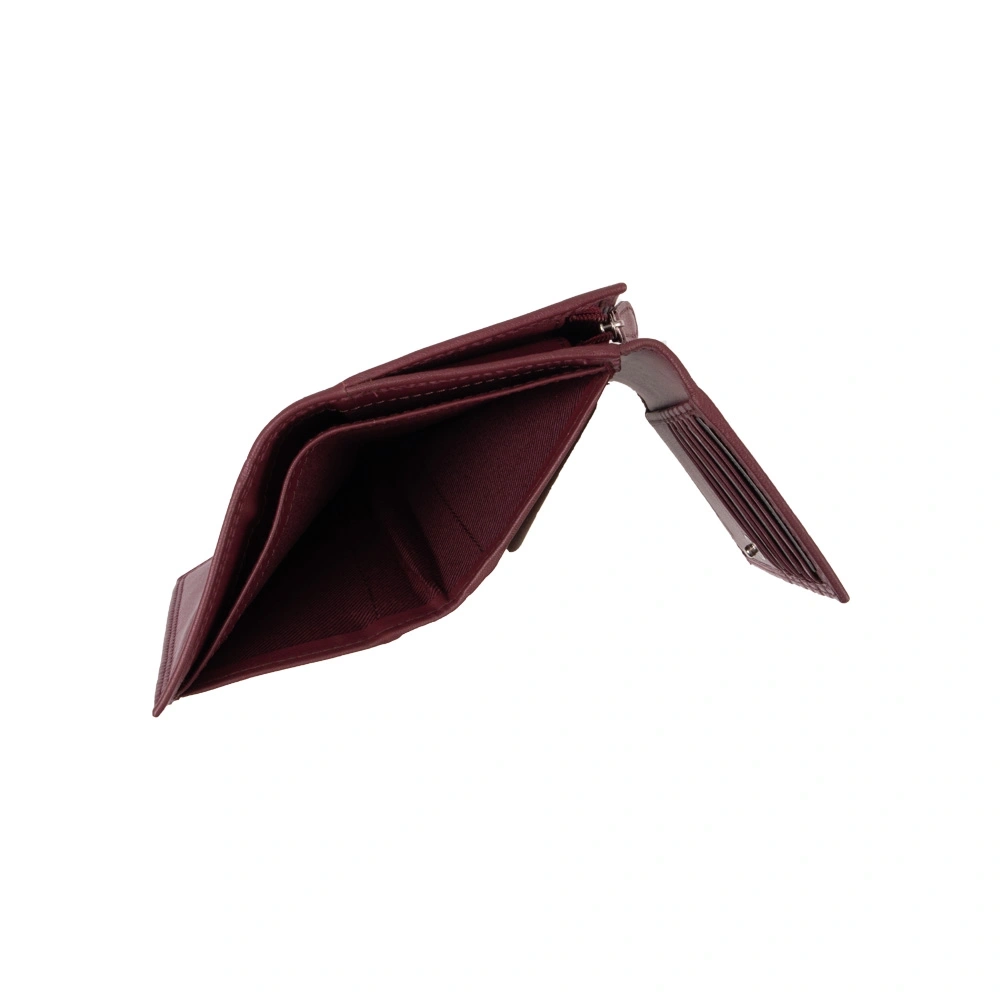 Portofel dama din piele naturala Patrizia Lucchini PL1695, Visiniu, #6, Bagsy