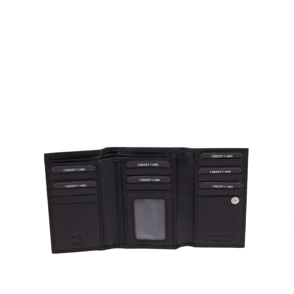 Portofel dama din piele naturala Patrizia Lucchini PL1695, Negru, #5, Bagsy