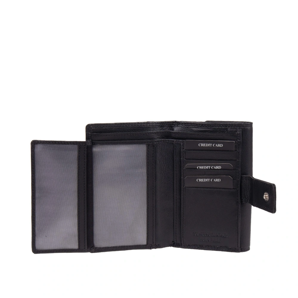 Portofel dama din piele naturala Chiara Canotti CC1697, Negru, #6, Bagsy