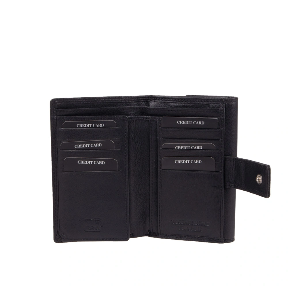 Portofel dama din piele naturala Chiara Canotti CC1697, Negru, #5, Bagsy